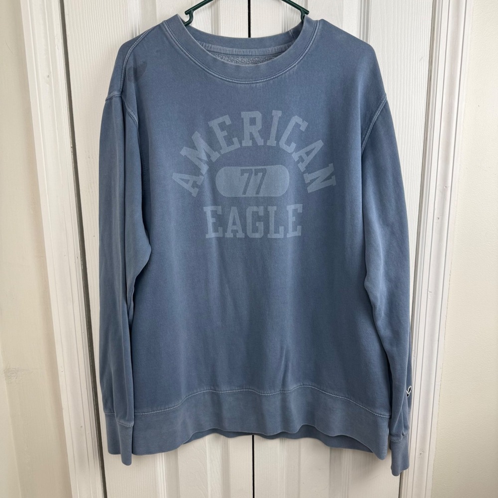 American Eagle Outfitters Blue Crew Neck Sweatshirt Super Soft Size XL